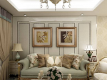 银领时代100平米欧式风格三居室装修效果图