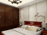 银领时代100平米中式风格三居室装修效果图