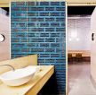 上海现代风格餐饮店洗手间装修设计图