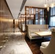 上海现代风格餐饮店餐厅走廊装修设计图片