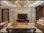 金色豪庭欧式风格140平米三居室装修设计效果图