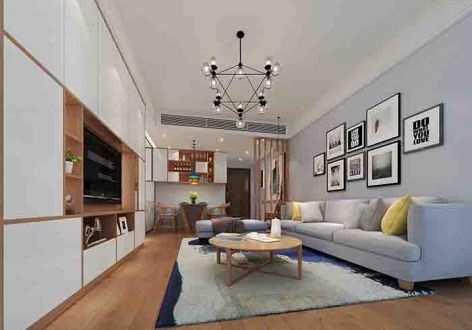 壹城中心120平米四居室现代风格装修设计效果图