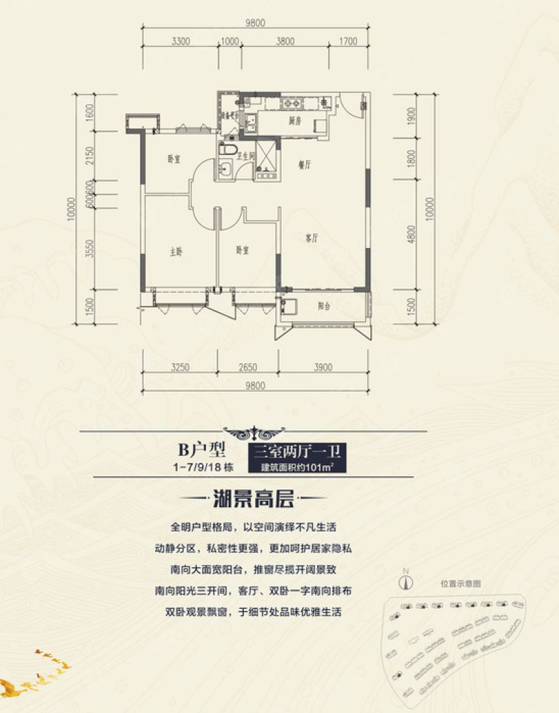 诸暨恒大滨江御府户型图