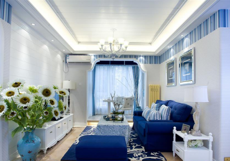 100平二居室地中海风格家装案例
