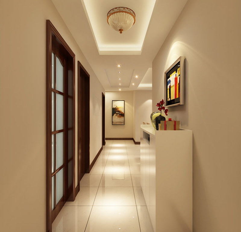 绿地海珀云翡101平现代风格三居室装修效果图