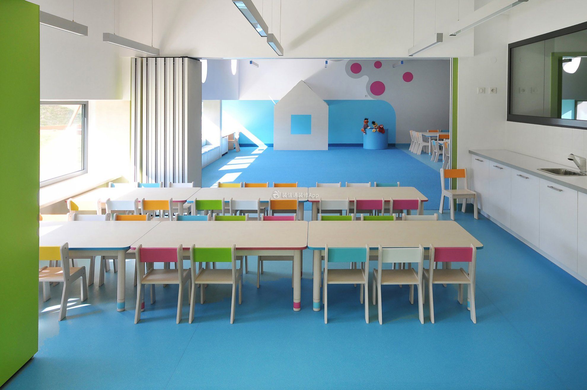 合肥幼儿园教室隔断装修设计图欣赏