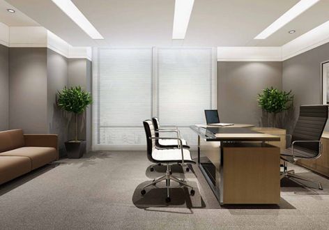 800平米中式风格办公室装修效果图