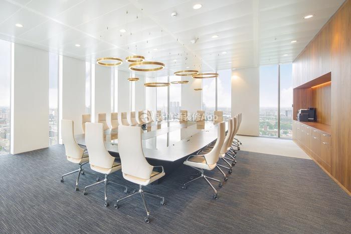 420平现代风格办公室会议室装修效果图