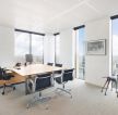 420平现代风格办公室桌椅装修效果图