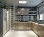 现代风格110平米三居室厨房灯装修效果图