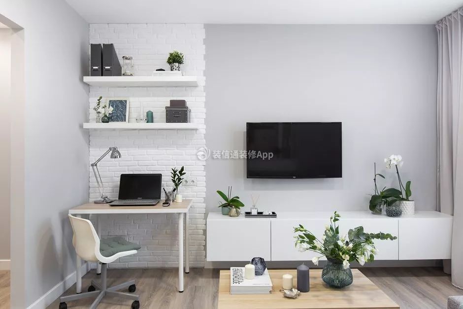 合肥小户型公寓客厅北欧风格装修效果图