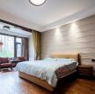上海高档别墅卧室实木地板装修图片