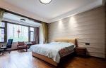 上海高档别墅卧室实木地板装修图片