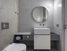合肥小户型公寓卫生间洗手池装修效果图