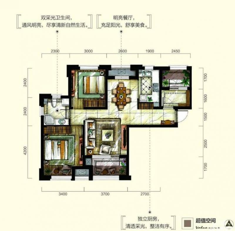 大连大华锦绣华城户型图