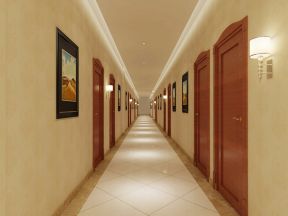 酒店走廊装修效果图 酒店走廊装饰图片
