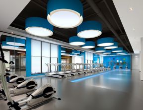 合肥健身房室内吊顶灯具装修设计图2023