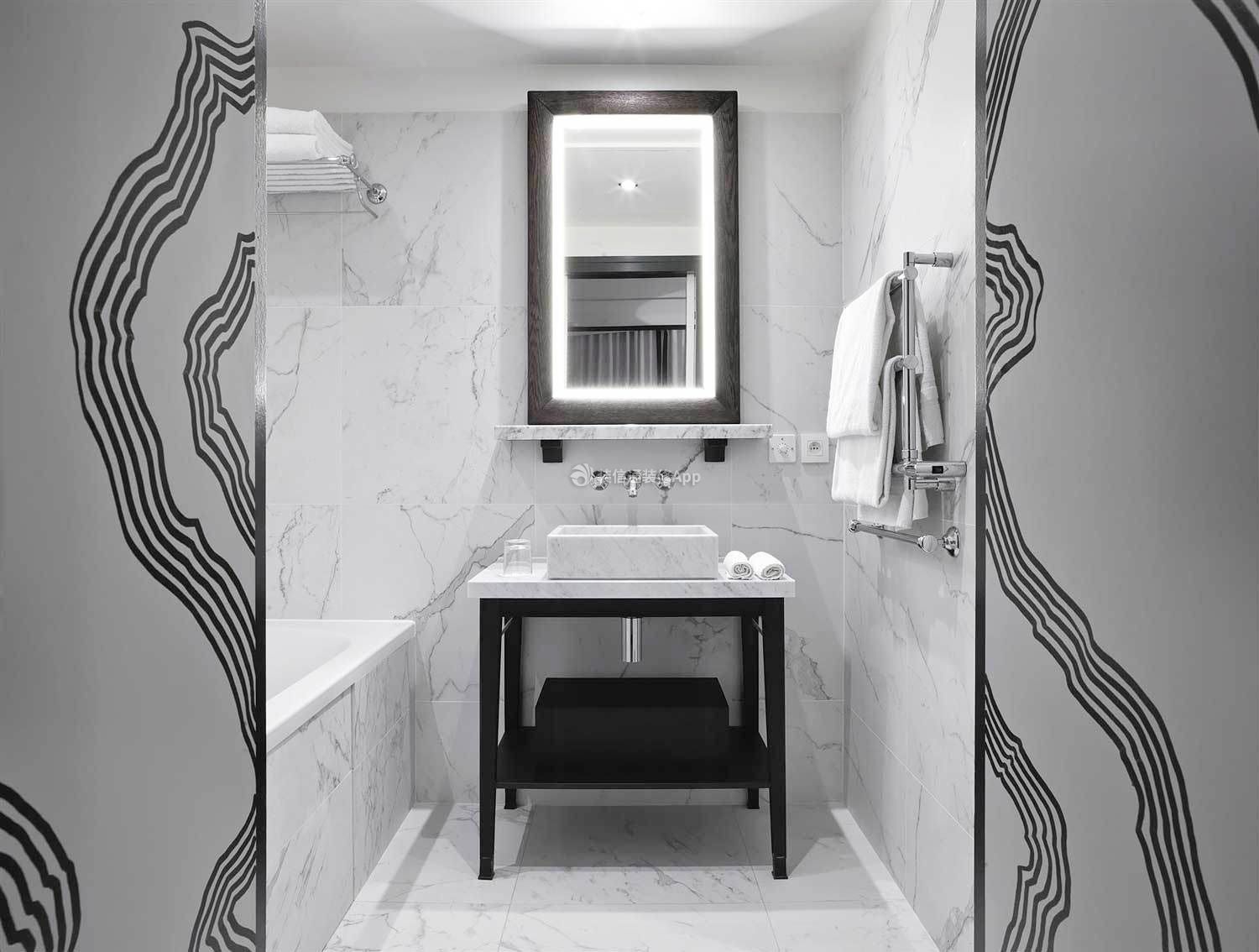 重庆酒店客房卫生间镜子装修设计效果图