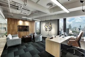 320平现代风格办公室室内装修效果图