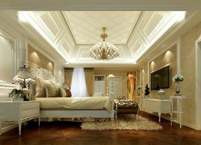 别墅260平欧式风格卧室装修效果图