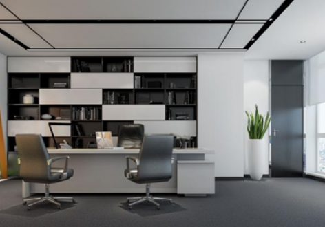300平现代风格办公室装修图片