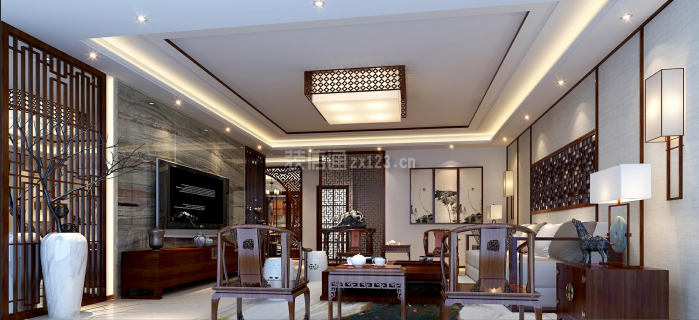 中式风格客厅装修效果图大全 中式风格客厅背景装修风格