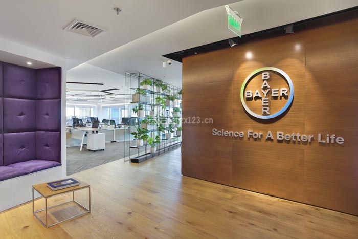 上海办公室设计工业风格640平米设计方案 办公室进门玄关装修效果图
