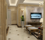南漳皇室名著98平家装欧式风格三居室装修设计效果图