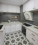 2023成都房屋装修白色厨房整体橱柜设计图