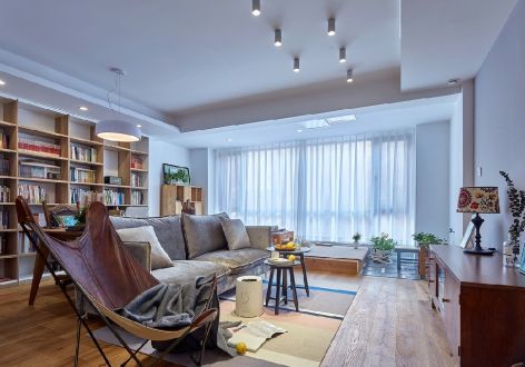 开隆公寓北欧风格120平米三居室家装效果图