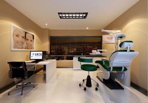 牙科医院220平米简约风格装修设计图片