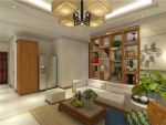 140平三居室新中式风格家装案例