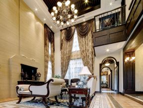  美式别墅客厅装修效果图欣赏 美式别墅客厅图片