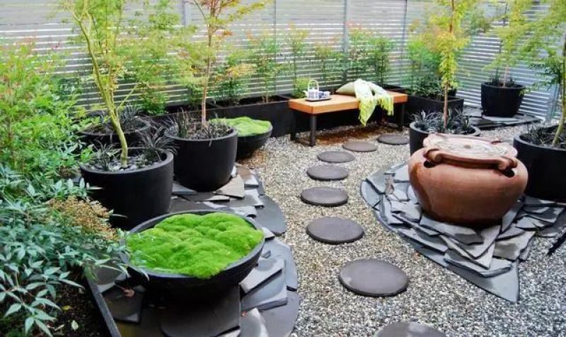 500平米中式风格花园绿化设计展示