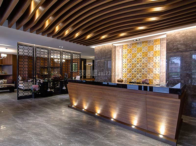 上海酒店装修现代风格1000平米装修效果图案例