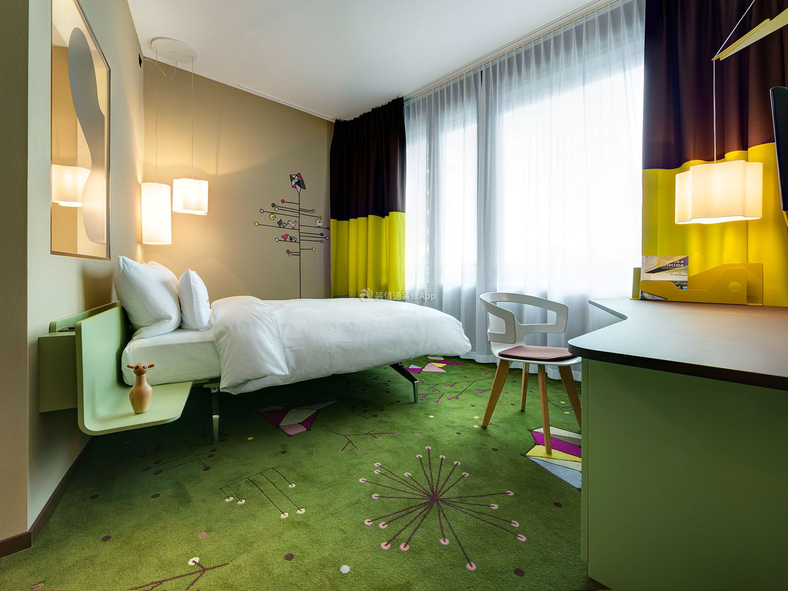 成都特色酒店客房地毯装饰设计效果图欣赏