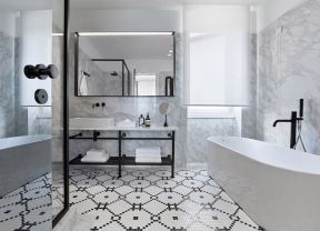 浴室浴缸图片 欧式风格浴室 