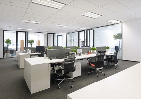 现代风格370平米办公室装修设计效果图
