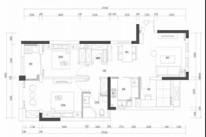 烟台德妋家园98平米混搭风装修案例