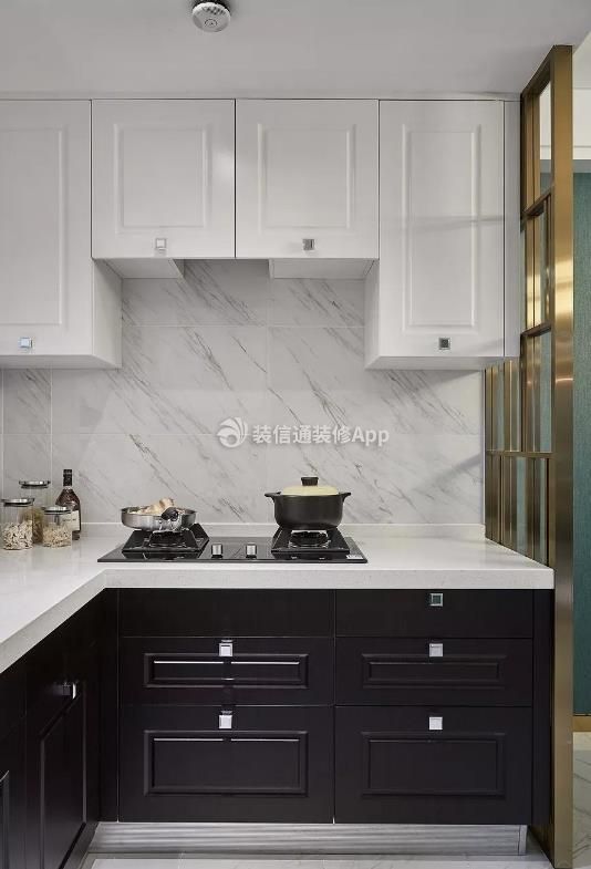 杭州室内装修欧式风格厨房吊柜图片2023