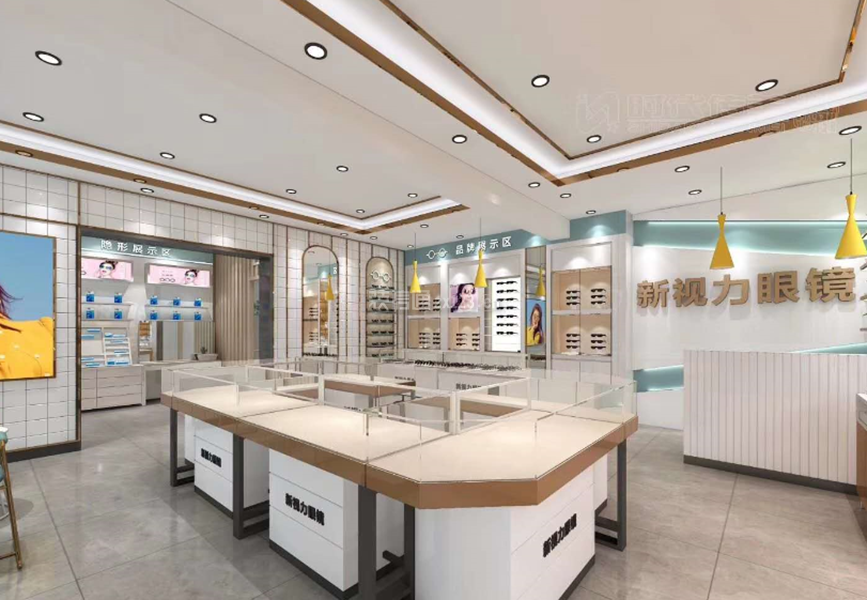 专业眼镜店装修_收银台设计_商铺收银区设计