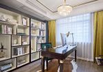 杭州室内装修书房整体书柜设计效果图2023