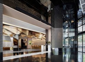 杭州星级酒店大厅装修装潢设计图2023