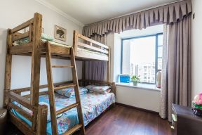 儿童房家装设计 高低床装修图片 高低床实木图片
