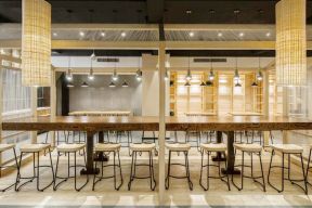 杭州餐饮店铺日式简约风格装修设计图2023