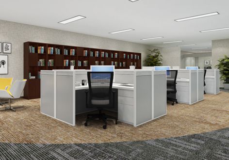 投资管理公司480平米现代风格办公室装修效果图