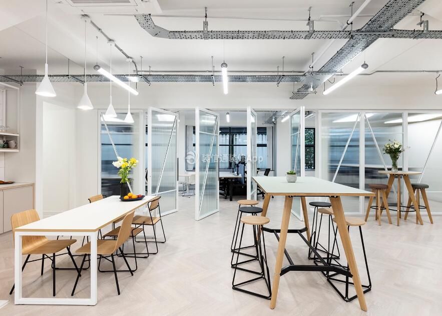 重庆办公室休闲区桌椅装修设计图片2023