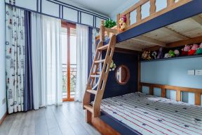 成都样板房儿童卧室高低床设计装修效果图