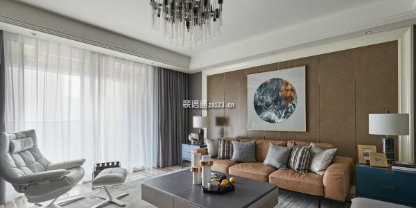 东旺雍景苑混搭风格145平米三居室装修效果图