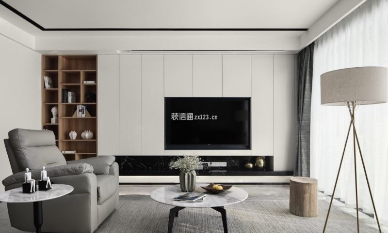 中环国际欧式风格140平米三居室装修效果图